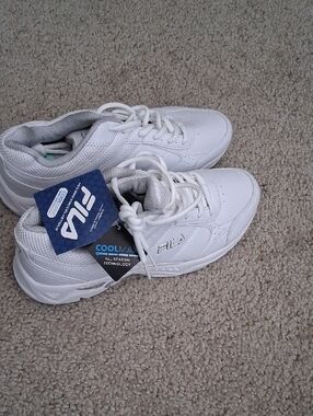 Fila Men's White Athletic Walking Sneakers